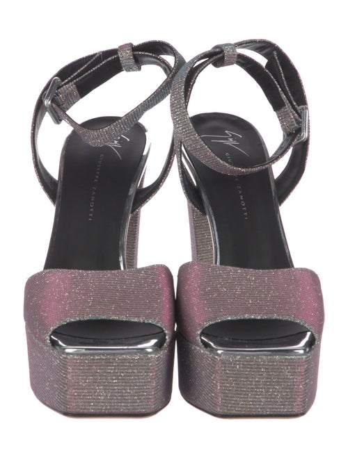 Giuseppe Zanotti Glitter Cutout Accent Sandals