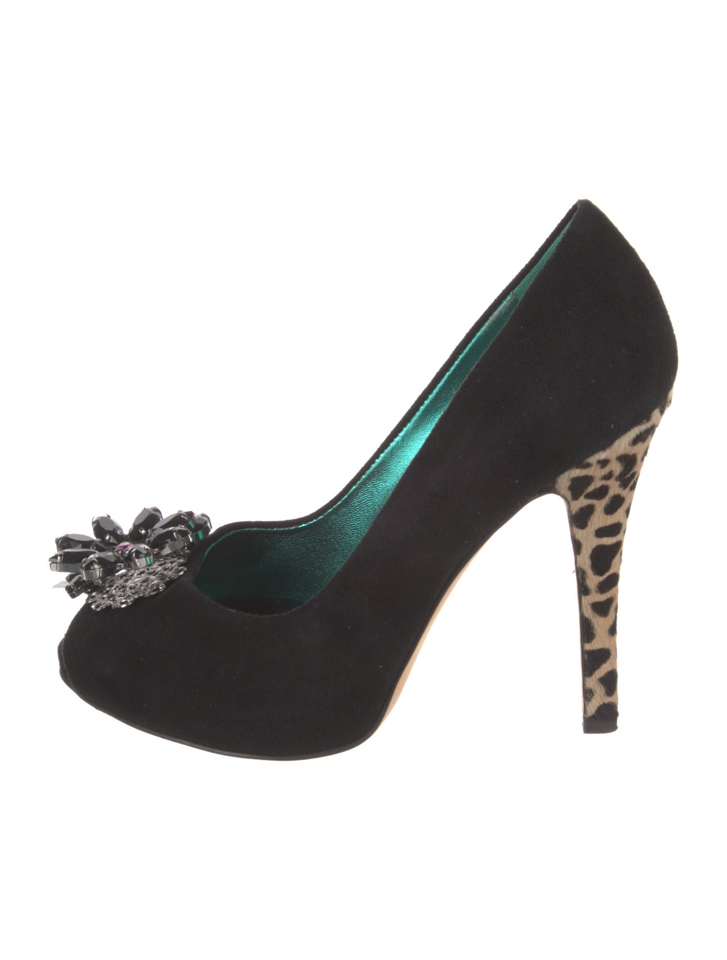 Giuseppe Zanotti Suede Animal Print Pumps