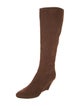 Giuseppe Zanotti Suede Leather Trim Embellishment Boots