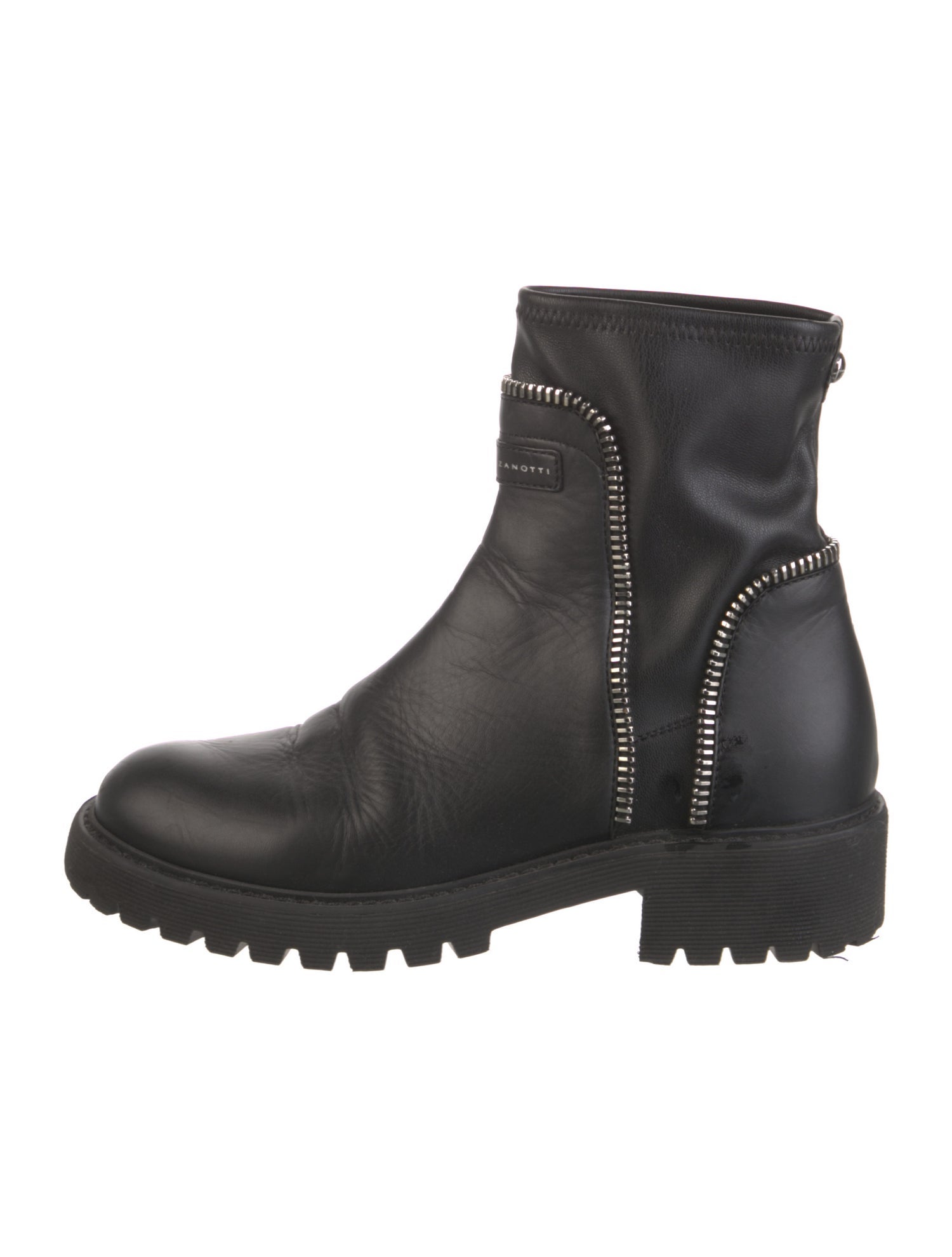 Giuseppe Zanotti Leather Moto Boots