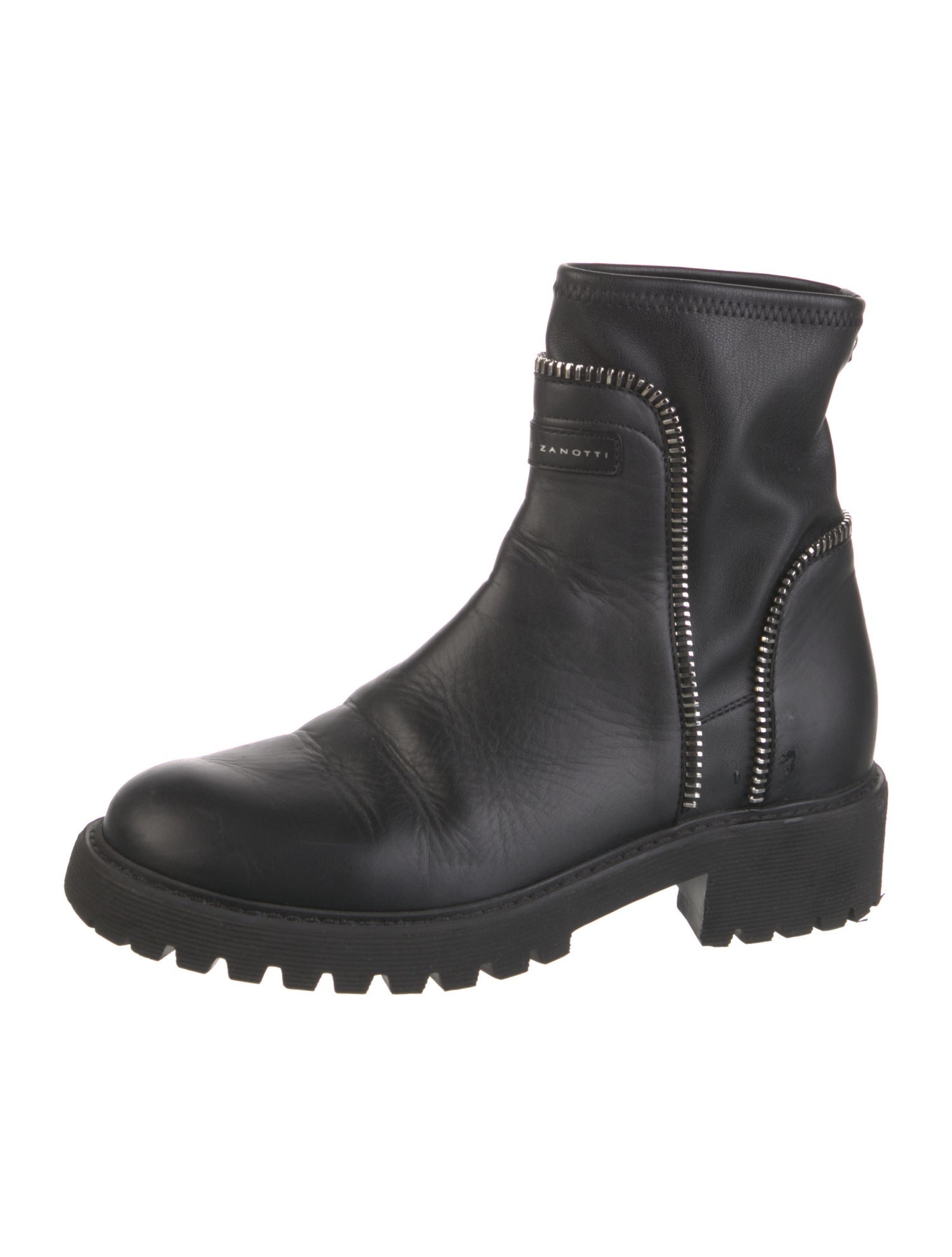 Giuseppe Zanotti Leather Moto Boots