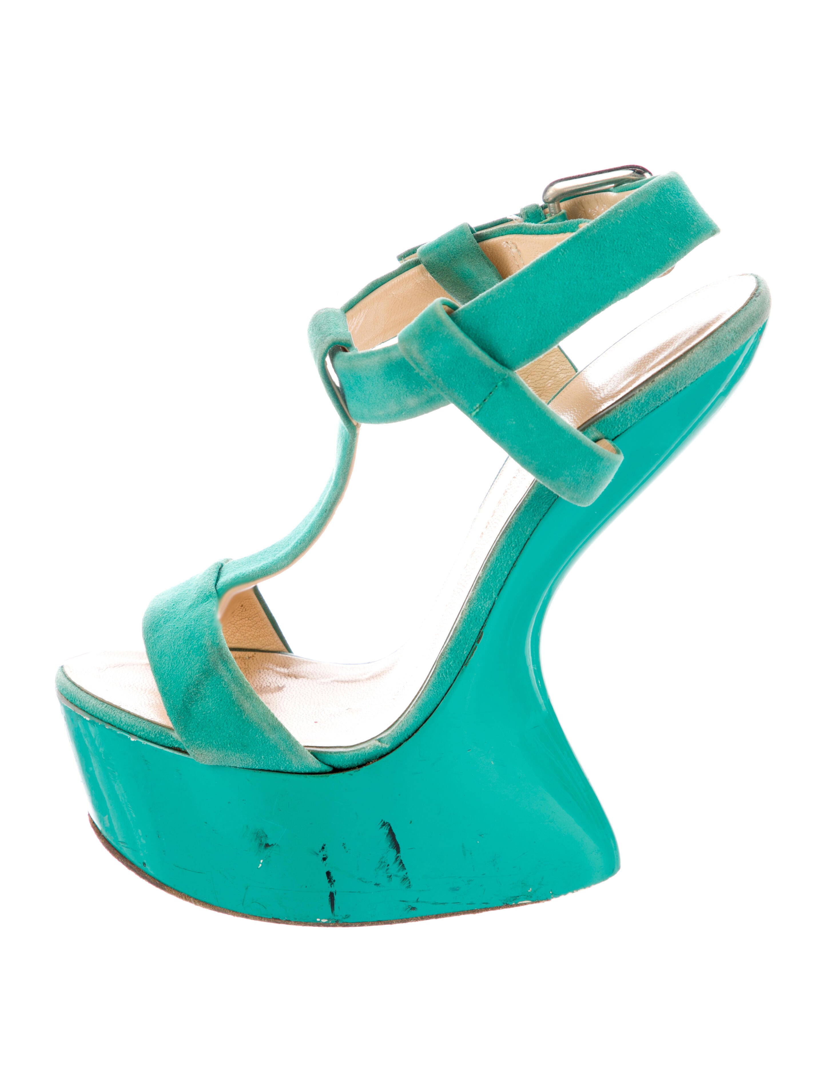 Giuseppe Zanotti Suede T-Strap Sandals