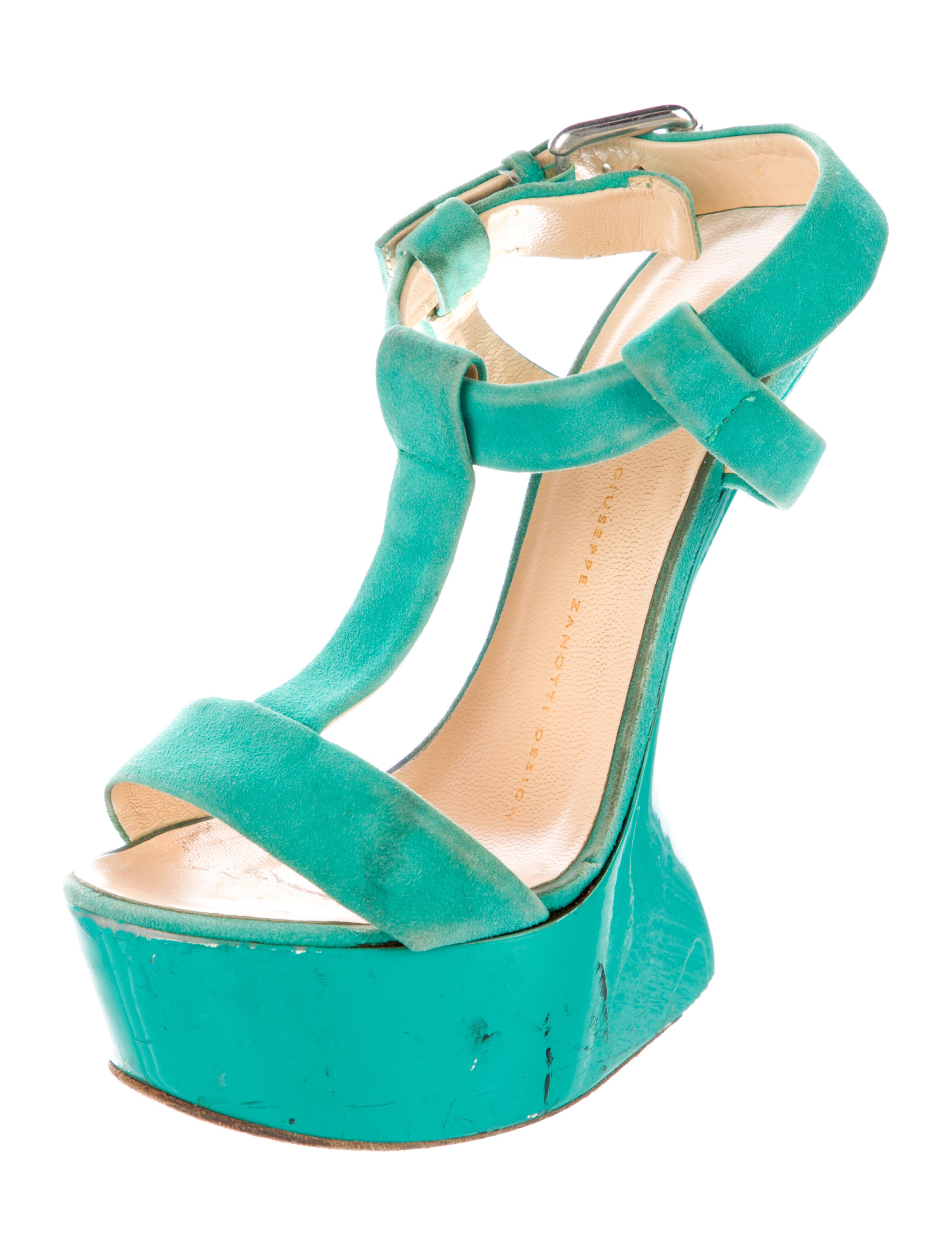 Giuseppe Zanotti Suede T-Strap Sandals
