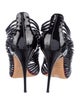 Giuseppe Zanotti Patent Leather Cutout Accent Gladiator Sandals