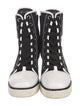Giuseppe Zanotti Canvas Colorblock Pattern Lace-Up Boots