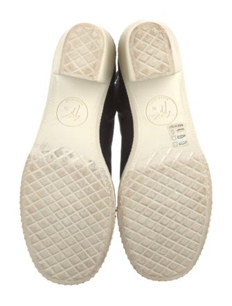 Giuseppe Zanotti Canvas Colorblock Pattern Lace-Up Boots