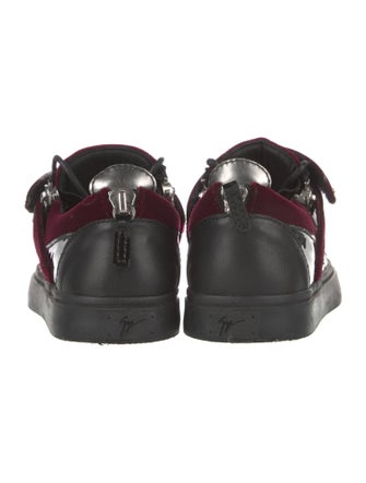 Giuseppe Zanotti Velvet Colorblock Pattern Sneakers