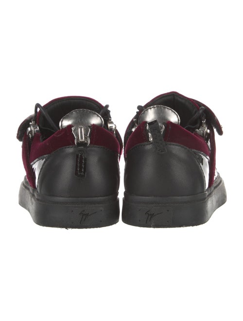 Giuseppe Zanotti Velvet Colorblock Pattern Sneakers