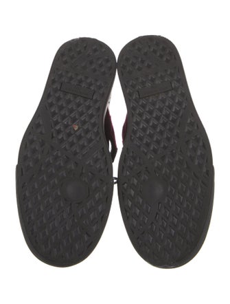 Giuseppe Zanotti Velvet Colorblock Pattern Sneakers