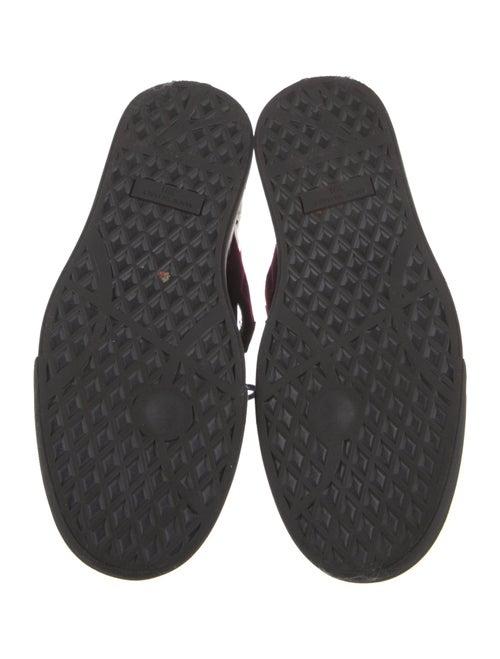 Giuseppe Zanotti Velvet Colorblock Pattern Sneakers