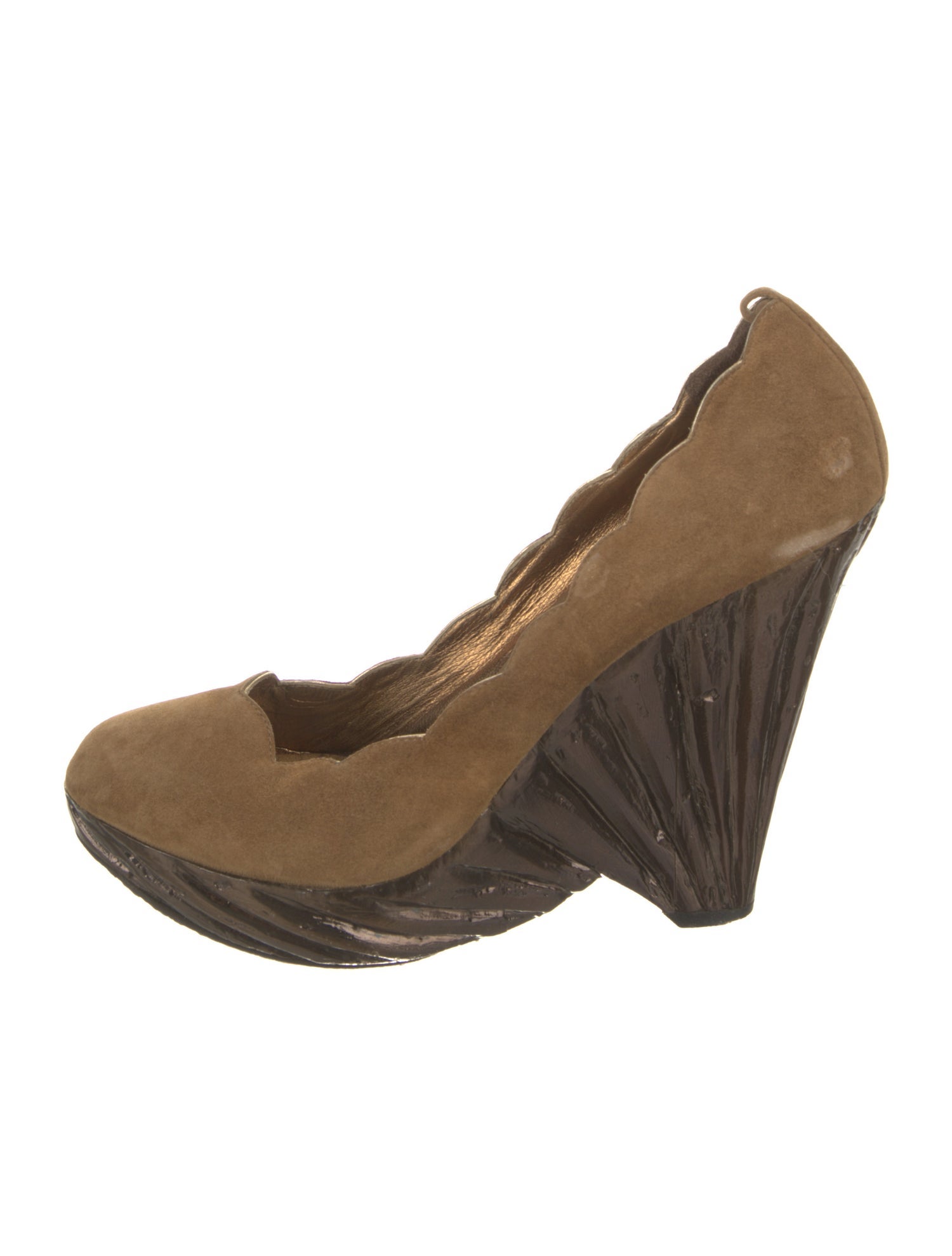 Giuseppe Zanotti Suede Colorblock Pattern Pumps