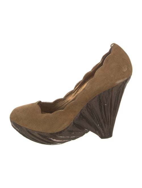 Giuseppe Zanotti Suede Colorblock Pattern Pumps