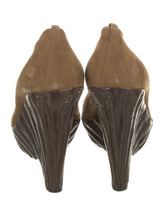 Giuseppe Zanotti Suede Colorblock Pattern Pumps