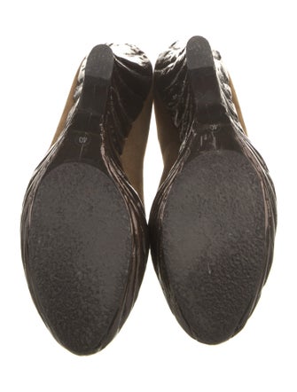 Giuseppe Zanotti Suede Colorblock Pattern Pumps