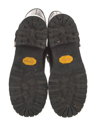 Giuseppe Zanotti Leather Chain-Link Accents Moto Boots