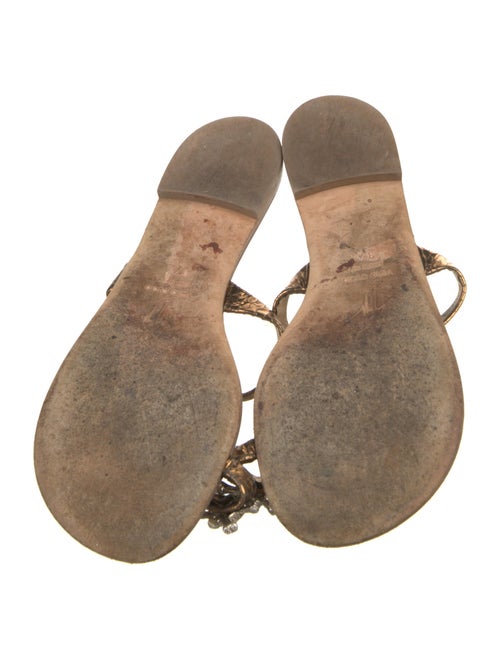 Giuseppe Zanotti Leather Animal Print Slides