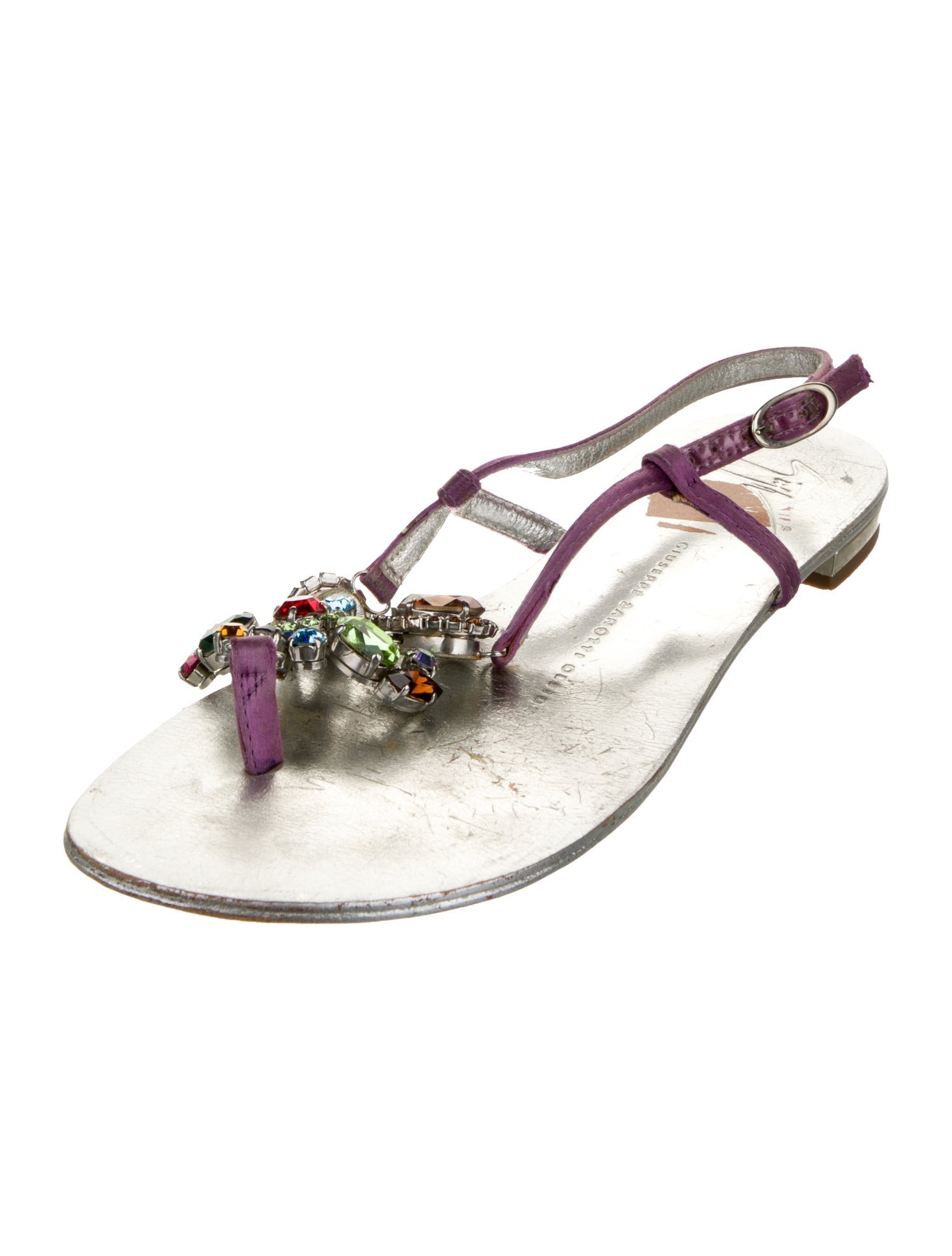 Giuseppe Zanotti Leather Slingback Sandals