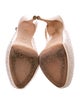 Giuseppe Zanotti Leather Crystal Embellishments Slingback Pumps
