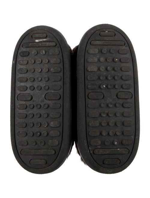 Giuseppe Zanotti Faux Fur Animal Print Lace-Up Boots