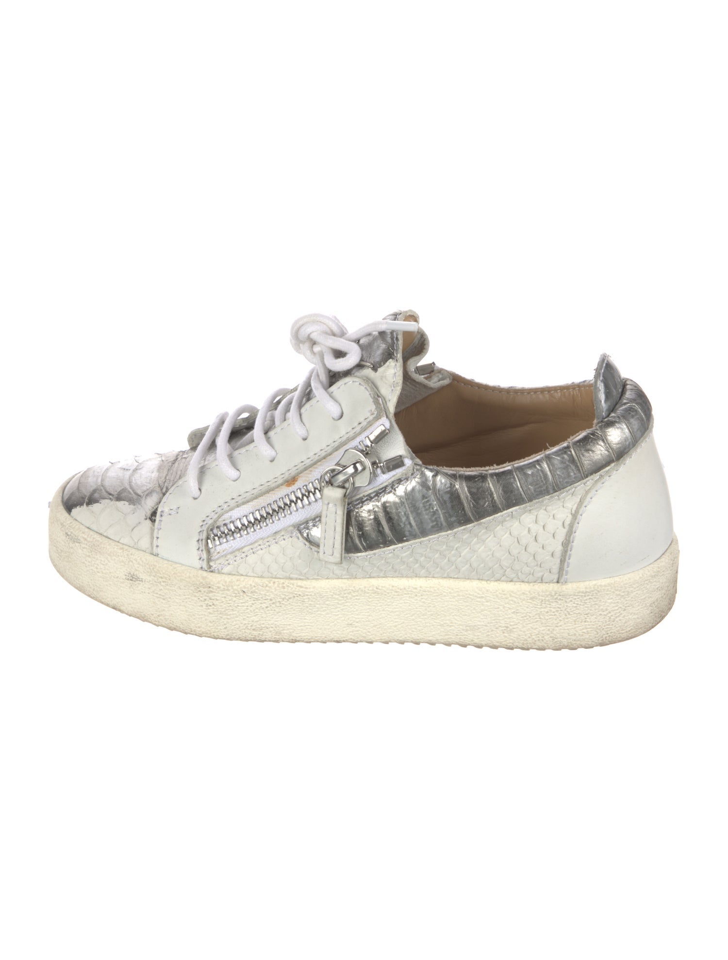 Giuseppe Zanotti Embossed Leather Sneakers