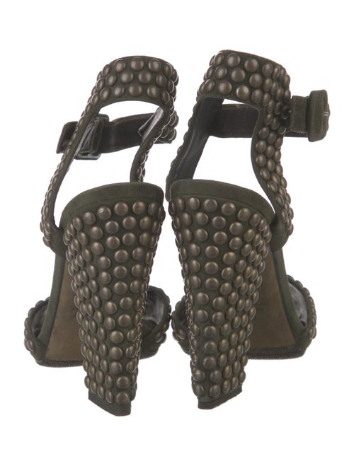 Giuseppe Zanotti Suede Studded Accents Sandals