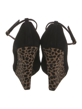 Giuseppe Zanotti Suede Animal Print Pumps