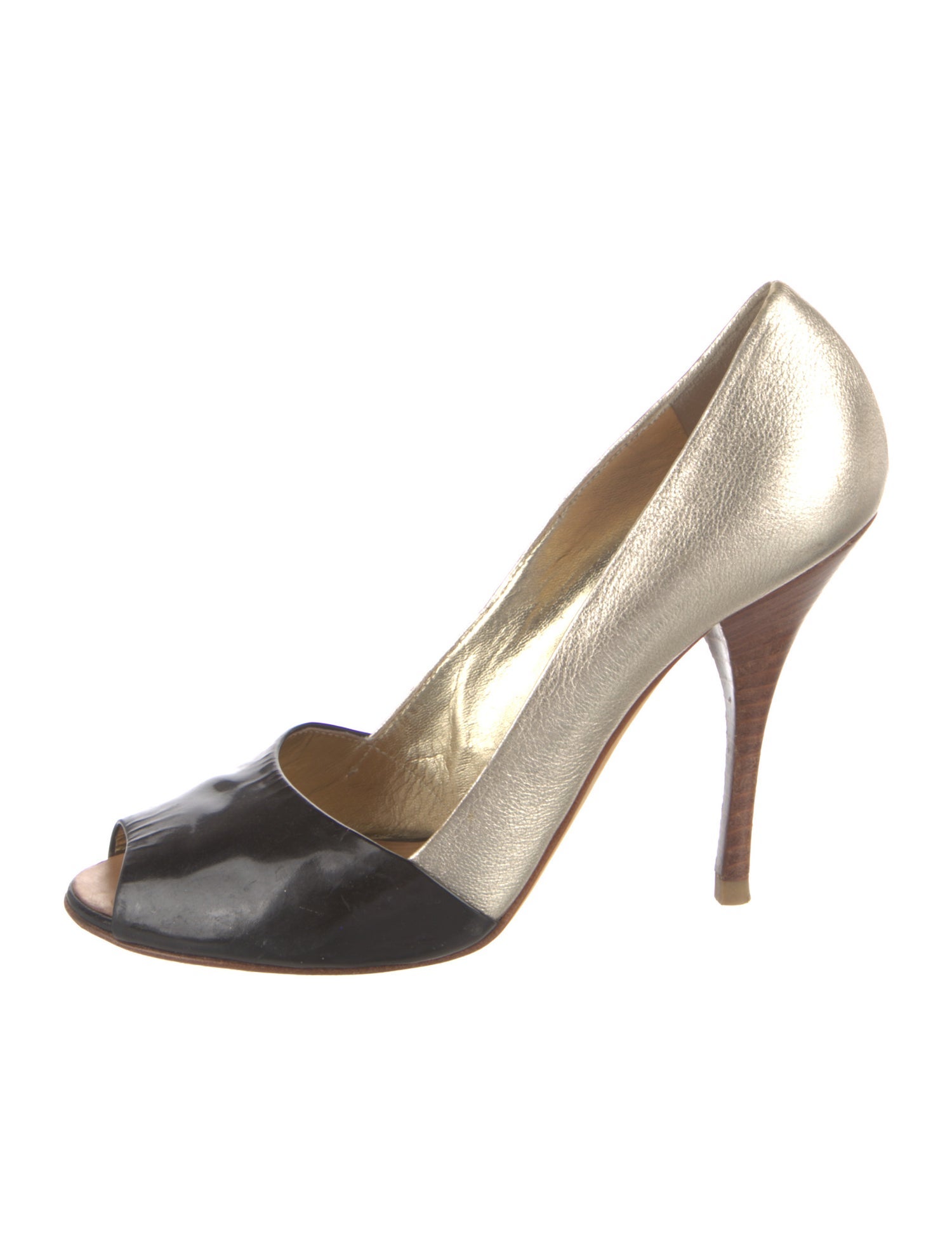 Giuseppe Zanotti Leather Colorblock Pattern Pumps