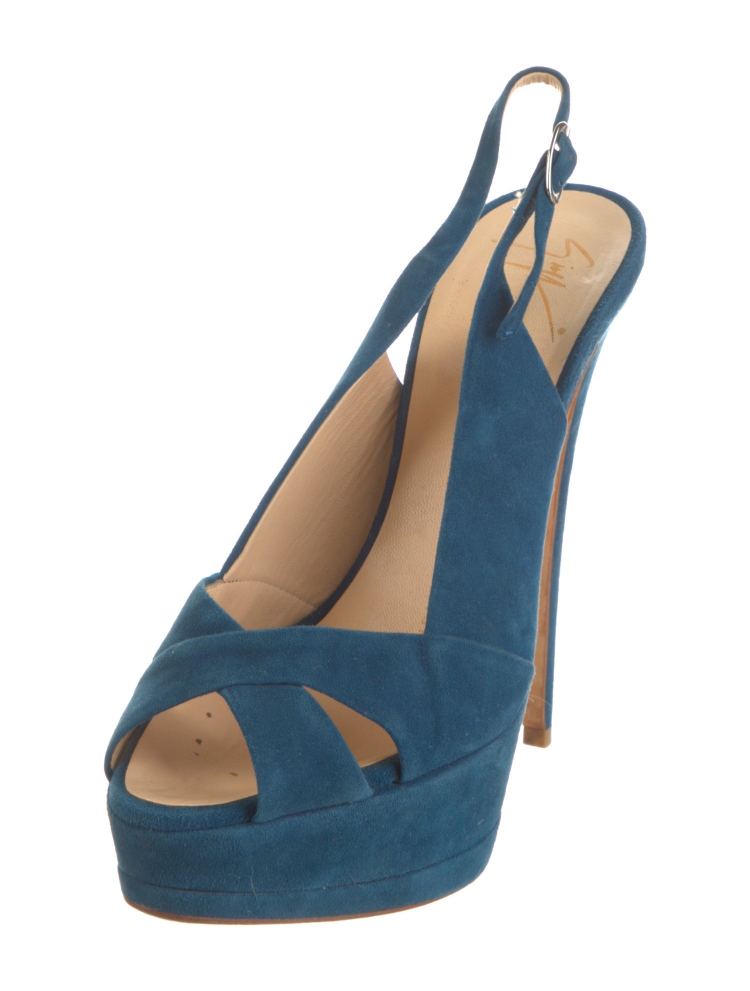 Giuseppe Zanotti Suede Slingback Pumps