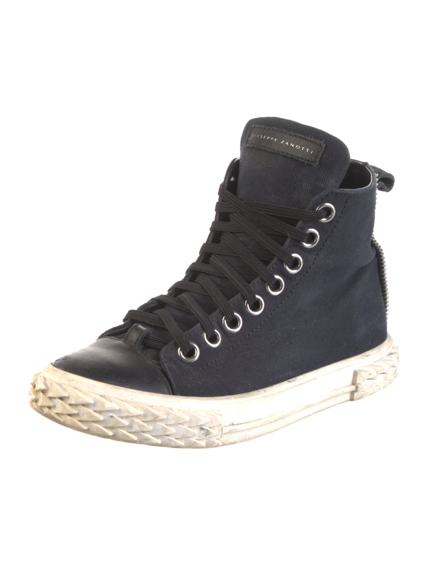 Giuseppe Zanotti Canvas Lace-Up Boots