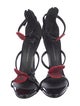 Giuseppe Zanotti Patent Leather Crystal Embellishments Sandals