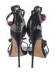 Giuseppe Zanotti Patent Leather Crystal Embellishments Sandals