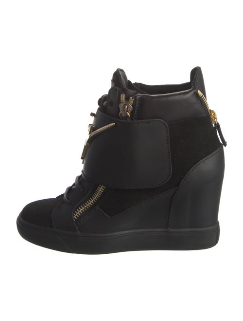 Giuseppe Zanotti Leather Wedge Sneakers