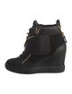 Giuseppe Zanotti Leather Wedge Sneakers