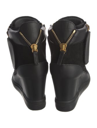 Giuseppe Zanotti Leather Wedge Sneakers