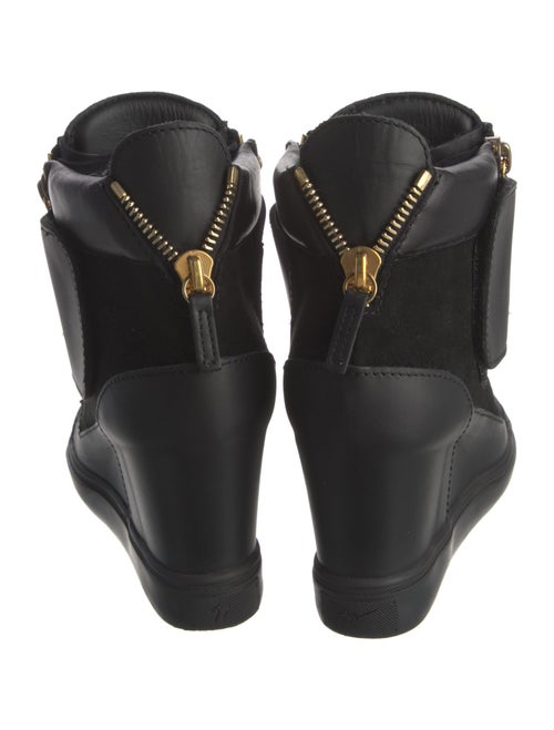 Giuseppe Zanotti Leather Wedge Sneakers