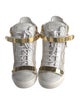 Giuseppe Zanotti Embossed Leather Animal Print Wedge Sneakers