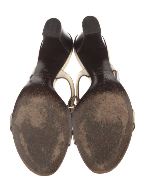 Giuseppe Zanotti Leather Crystal Embellishments Slides