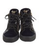 Giuseppe Zanotti Patent Leather Leather Trim Embellishment Lace-Up Boots