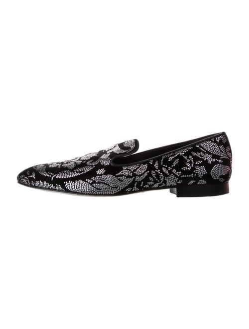 Versace Velvet Patterned Loafers