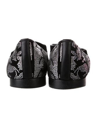 Versace Velvet Patterned Loafers