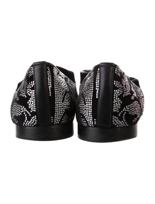 Versace Velvet Patterned Loafers