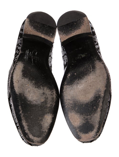 Versace Velvet Patterned Loafers