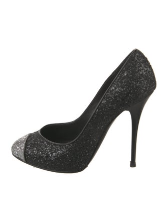 Giuseppe Zanotti Glitter Colorblock Pattern Pumps