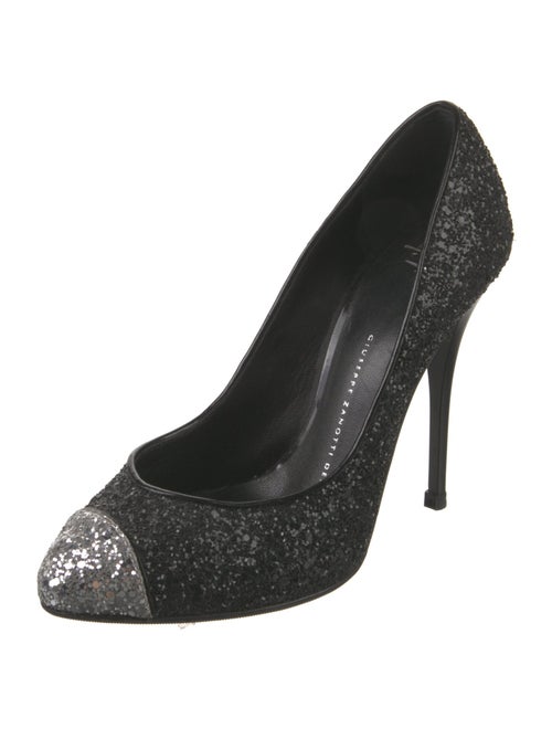 Giuseppe Zanotti Glitter Colorblock Pattern Pumps