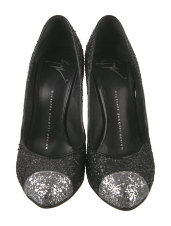 Giuseppe Zanotti Glitter Colorblock Pattern Pumps