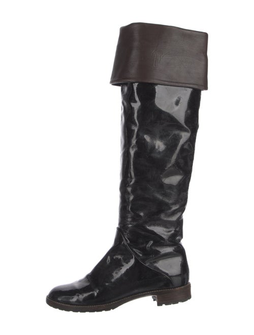 Giuseppe Zanotti Patent Leather Riding Boots