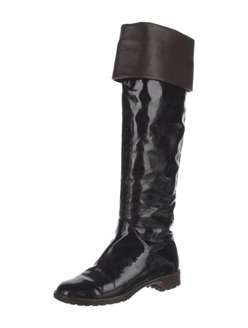 Giuseppe Zanotti Patent Leather Riding Boots