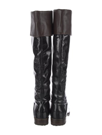 Giuseppe Zanotti Patent Leather Riding Boots