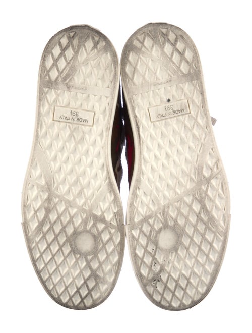 Giuseppe Zanotti Leather Camouflage Print Wedge Sneakers