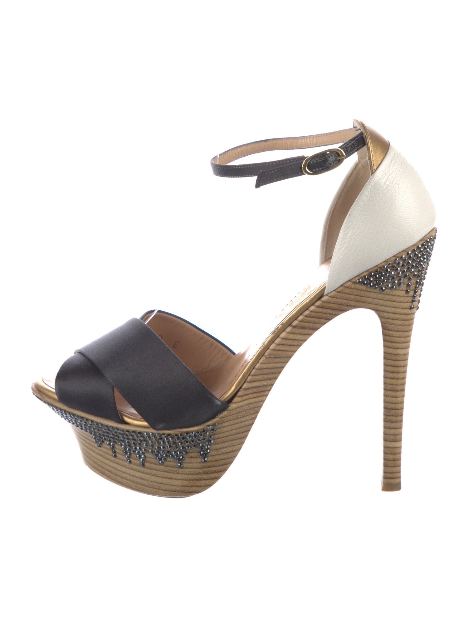 Giuseppe Zanotti Leather Animal Print D'Orsay Pumps